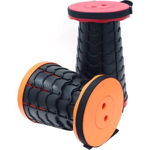 Portable Rechargeable Telescopic Collapsible Stool Retractable Folding Camping Stool Seat Chair