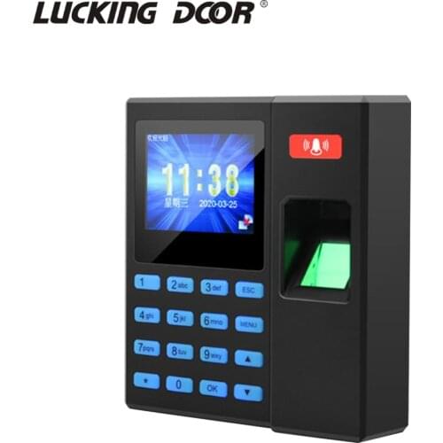 1000 User 125Khz RFID Keypad Standalone Access Control Machine Employee Fingerprint Time Attendance Record Access Control Keypad