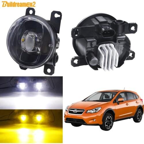 LED Fog Light Assembly For Subaru XV 2013 2014 2015 2016 Car Front Bumper Fog Lamp Daytime Running Light DRL 30W 8000LM 12V