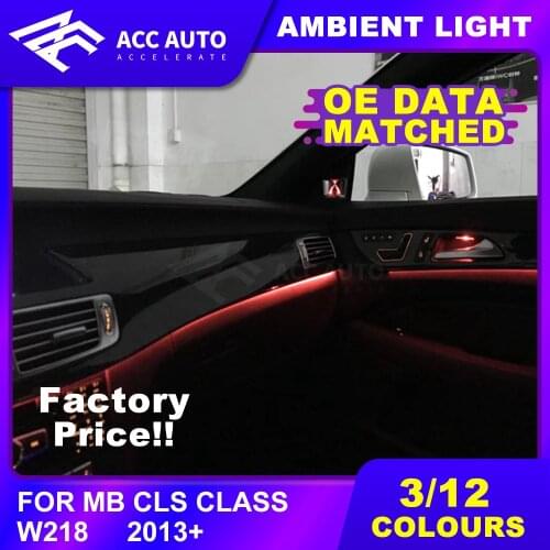 Hot Product DIY Ambient-Light for Mercedez CLS Class W218 3/12 Colors Car Interior LED Decorative Light Bar