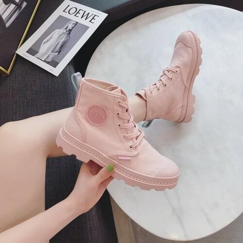 High Top Sweet Girls Female Platform Kawaii Japanese Cosplay Cute Anime Lolita Shoes Women Boot Harujuku Feminine Martin Boots