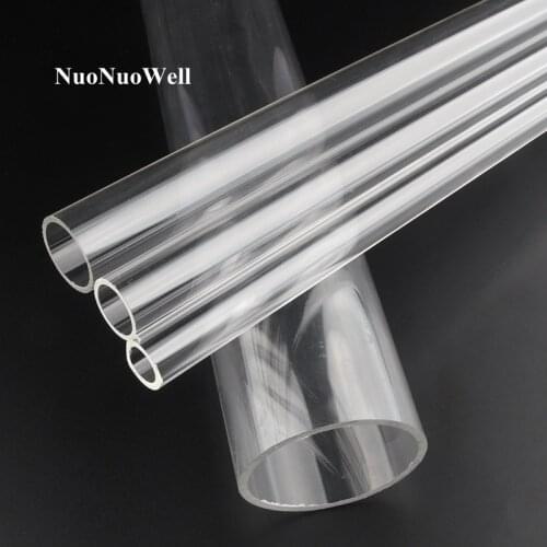 2pcs OD.16-90mm Transparent Acrylic Pipe Aquarium Tank Plexiglass Pipe Water Tank Clear Acrylic Tube Fittings Glass Pipes