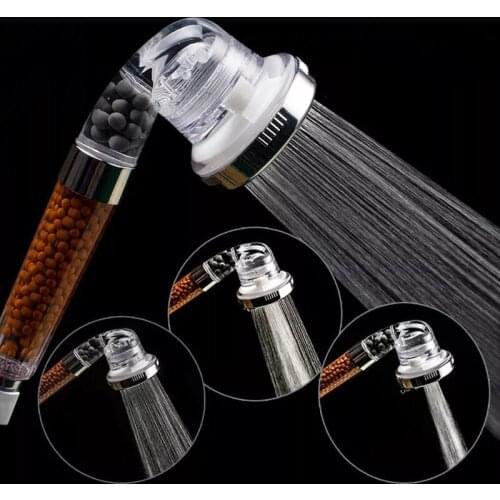 3 Function Adjustable Jetting Shower Head High Pressure Handheld Shower Head Water Saving Rainfall Filter SPA Nozzle Shower Head