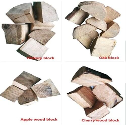 500G 3-5CM BBQ Block Hickory Wood Chunks Large Wooden Block For Oven Smoking Chunk Grilling Flavor For Cold Smoker Box Cook Tool