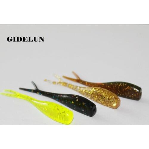 Free shipping 40pcs/lot fishing soft bait 5cm 1g trout lure jig head hook lure plastic swimbait fishing tackle artificial bait