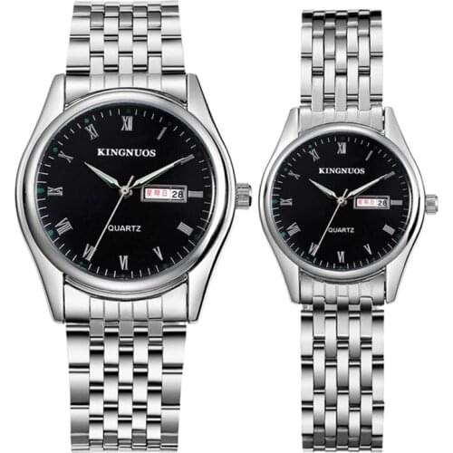 Couple Watches 2020 Fashion Luxury Business Casual Wrist Watch for Men Women Watch Date Week Waterproof Female Hour Male Clock