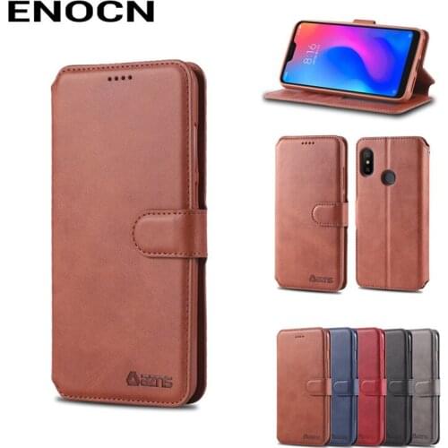 Wallet Case For Redmi Note6 Cover Case Redmi Note6 Pro Luxury PU Leather Flip Full Protector Shockproof Vintage Phone Housing