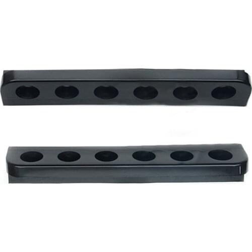 6 Holes Pool Stick Holder Stand Cue Rack Billiard Tool Space Saving Wall Mount Pool Cue Holder