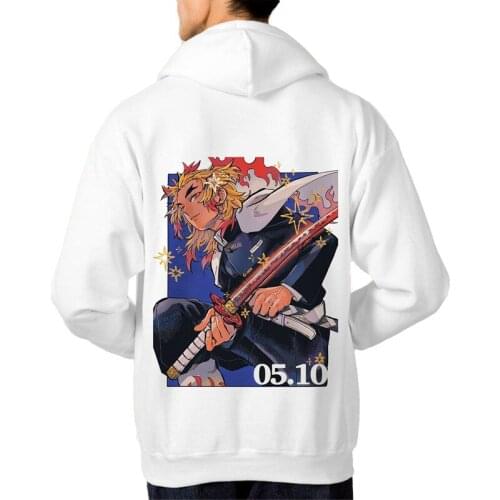 SUNOWE Men Women Hoodie Demon Slayer:Infinity Train Arc 2020 Harajuku Winter Sweatshirt Casual Long Sleeve Hooded Tops Hoody