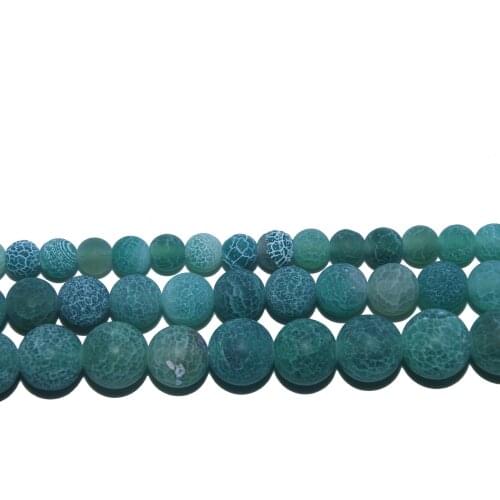 Wholesale Natural Stone Frost Crab Green Agates Round Beads 4 6 8 10 12 MM Pick Size For Jewelry Making DIY Bracelet Necklace