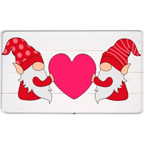 Romantic Love Door Mat Soft Living Room Bedroom Kitchen Floor Mat Carpet Home Decoration Absorbent Non-slip Design