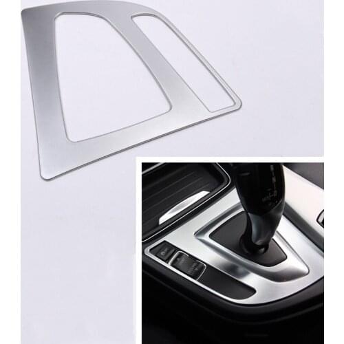 Stainless Gear Shift Lever Knob Panel Cover Trim Decorate Sticker Fit For BMW 3 Series F30 316i 320i 328i 2013-2015 Car Styling