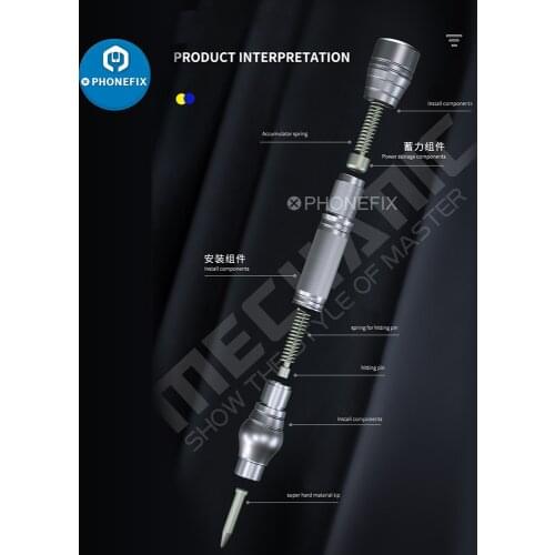 Mechanic iRock 5 Break Crack Diamond Pen Repair Back Cover Camera For iPhone 12 11 Rear Housing Battery Glass Lens Blasting Tool