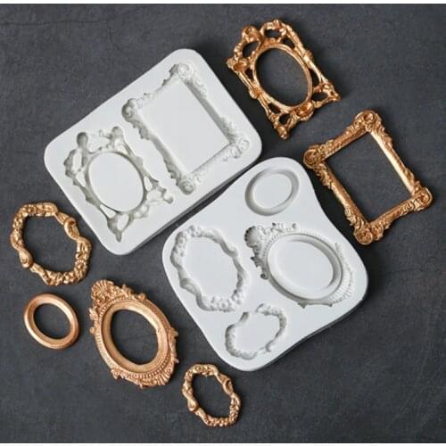 Frame Silicone Molds Fondant Cakes Decorating Tools Silicone Molds Sugarcrafts Chocolate Baking Tools For Cakes Gumpaste Form