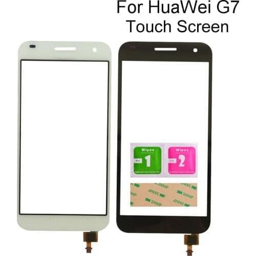 5.5'' Touch Screen Glass For Huawei G7 TouchScreen Digitizer Front Glass Panel Repair Parts Tools 3M Glue
