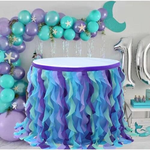 Table-Skirt Tableware for Wedding Decoration Tulle Tutu Tableware Baby Shower Decorations Party Decorations Table Skirting MD04