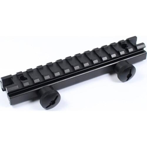 Tactical Picatinny Riser Mount 13 Slots Low Profile See Thru 20MM Weaver Picatinny Rail Rilfe Scope Mount