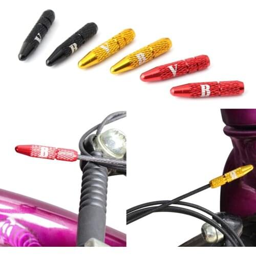 MTB Bike Bicycle Brake Shifter Aluminum Inner Cable Tips Crimps Cycle Cycling Parts Derailleur Shift Cables End Caps