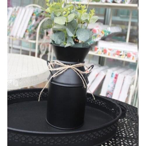 Modern Mien Mien Wrought Iron Churn Vazo vase jarrón ваза vaso مزهرية