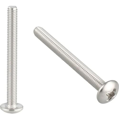 Uxcell Machine Screws, M3x30mm Phillips Truss Head Screw, 304 Stainless Steel 30Pcs