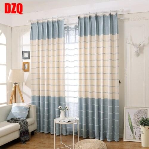 New British Curtains for Living Dining Room Bedroom Chenille Shading Style Curtains