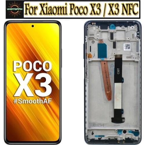 Original 6.67'' for Xiaomi Poco X3 Pro LCD With Touch Screen Digitizer Assembly for Xiaomi Poco X3 NFC lcd Display M2007J20CG