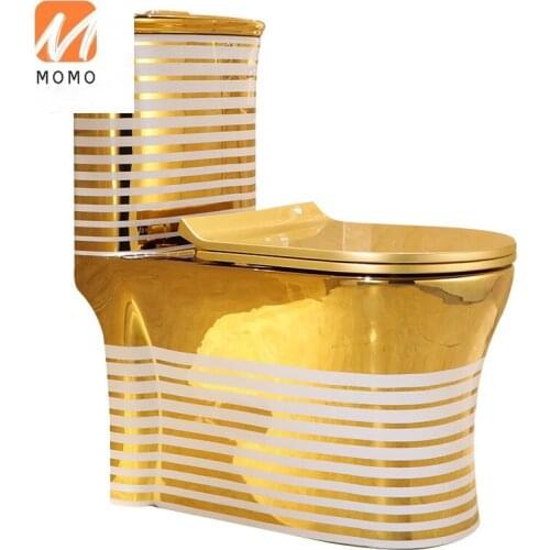 Golden local gold personalized toilet creative color toilet deodorant ceramic toilet -4008-B Biological Toilet Closestool