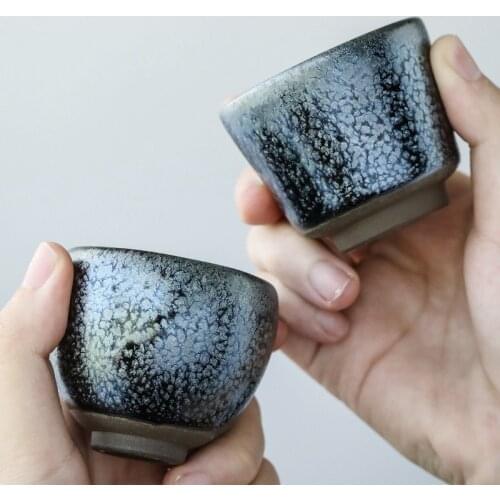 1pcs/3pcs China Ceramic Coffee Cup Porcelain Personal Single Tea Cups Pottery Drinkware Wine Mug Wholesale Water Drinkware