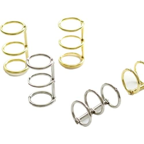 1pc Album Scrapbook Clips Metal Loose Leaf Book Binder Ring Craft Photo Album Metal Ring Binder Stationery Office Supplies