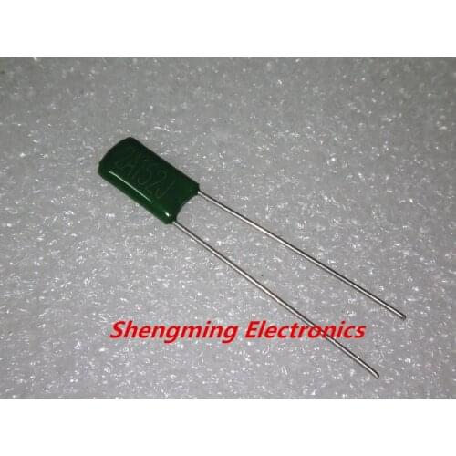 100PCS 2A152J 100V 0.0015UF 1.5NF Polyester Film Capacitor