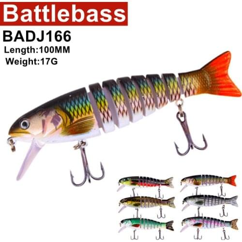 11cm 17.4g Wobblers Pike Fishing Lures Artificial Multi Jointed Sections Artificial Hard Bait Trolling Pike Carp Fishing Tools