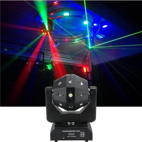 New Arrival Unlimited Rotate Dj Laser Disco Led Strobe 3 IN 1 Moving Head Light Good Effect Use For Party KTV Night Club Bar