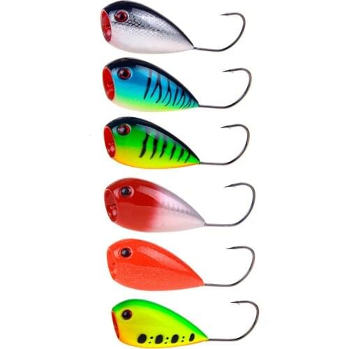 6 Pieces Croatian egg Popper Bumble Fishing Lures 8cm 13g Topwater Floating Weedless Fishing Bait Swimbait Wobblers