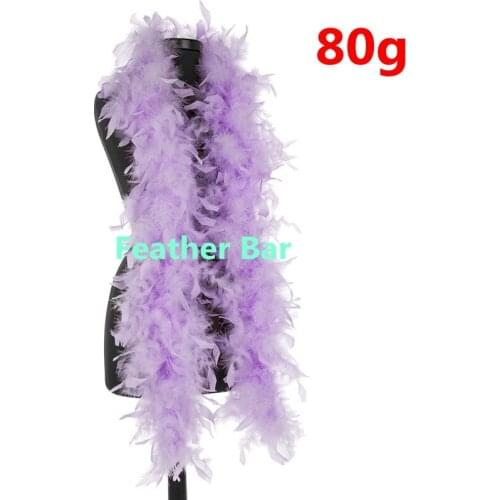 Free Shipping 10 meters 80 gram Turkey Chandelle Feather Boas Light Purple Chicken Feathers Strips For Wedding Party Decorations