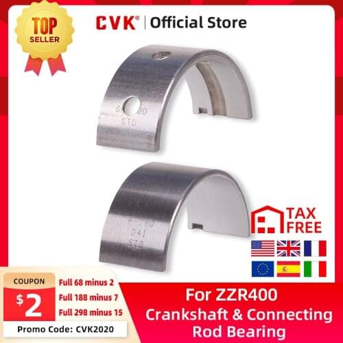 CVK Motorcycles Engine Main Crankshaft Crank Shaft Shaft Connecting Rod Bearing For Kawasaki ZZR400 1995-2003