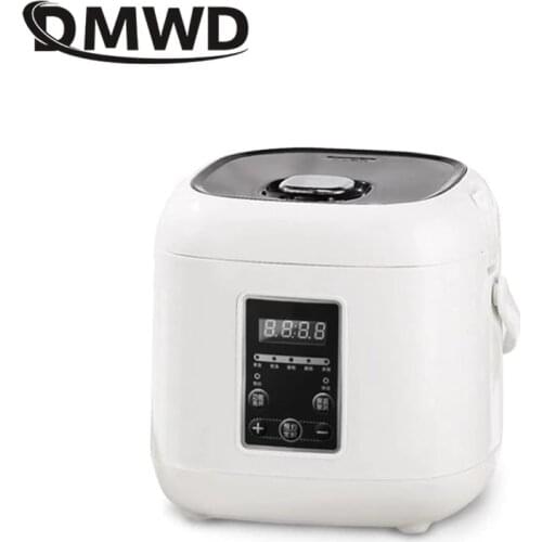DMWD 2L Mini Home Non-stick Rice Cooker 220V 5 Functions Electric Soup Pot Yogurt Cake Machine 24H Appointment For 2 People