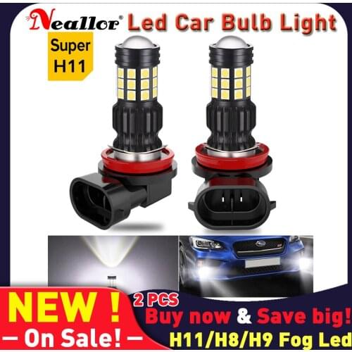 H11 H9 H8 Led 12v Super Bright Canbus HB3 9005 Pairs Fog Lights Auto Headlight Ice Bulbs Car Diode Lamps For Opel Astra j h k g