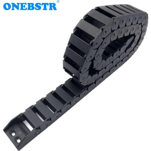JFLO 1Meter 15x20mm 15x30mm Drag Chain Wire Carrier Cable Bridge Type Non-opening With End Connectors Tanks Towline Freeshipping