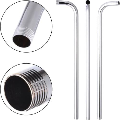 24" 60cm Wall Mounted Shower Head Arm Stainless Steel Extension Arm Tube Bracket For Rainfall Shower Head Bathroom Accessories