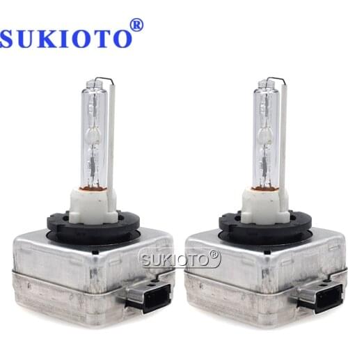 SUKIOTO D1S Replacement HID D1S Xenon Bulb 12V 35W D1S D1C Car Headlamp HID 4300K 5000K 6000K 8000K D1S 35W Xenon Headlight Bulb