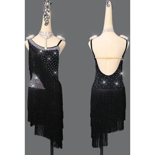 Women Latin dance dress performance clothing new tassel Latin dance competition clothing diamond dance clothing Latin clothing