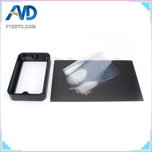 Material Rack Black 104*164*30mm For DLP SLA 3D Printer Anodized Aluminium Resin Vat Steel Ring Installed Metal With FEP Film