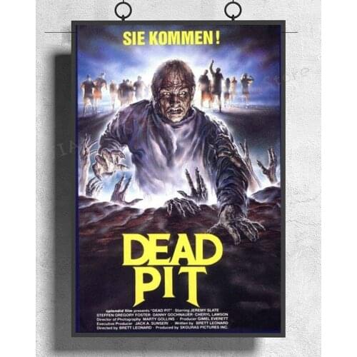 NJ337 THE DEAD PIT Movie Horror Zombies vhs Rare Wall Sticker Silk Poster Art Home Decoration