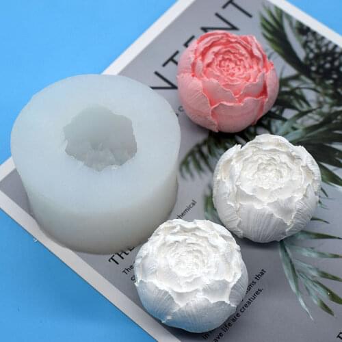 New Flower/Rose Candle Wax Silicon 3D Soap Mold Cake Decoration Manual Handmade Resin Clay Plaster Gumpaste Mould