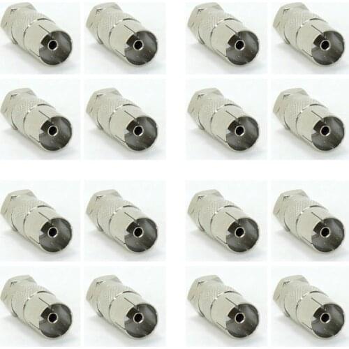 NEW Wholesale BNC Connectors 50pcs/lot F Male Plug to PAL Female Jack Straight TV RF coaxial adapter F-type Adapter