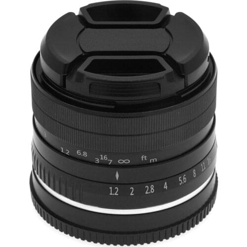 Camera Lens 35mm Camcorder Lens F1.2 Large Aperture Prime APS-C Lens For Sony E Mount Mirrorless Cameras