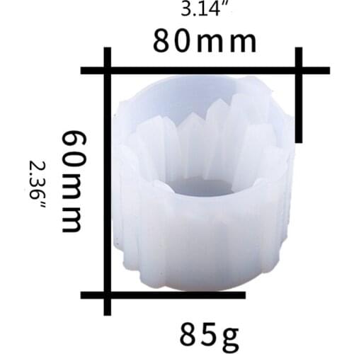 DIY Crystal Epoxy Storage Box Resin Mold Candle Holder Ornament Silicone Mould 1XCA