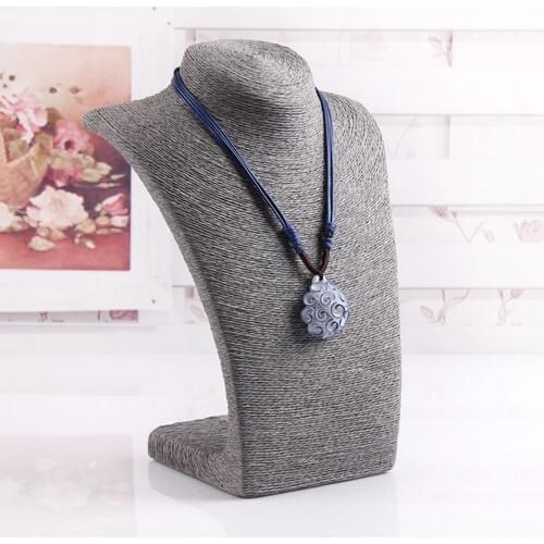 Enlightened Decor Big size Mesh Gray Showcase Jewelry Mannequin