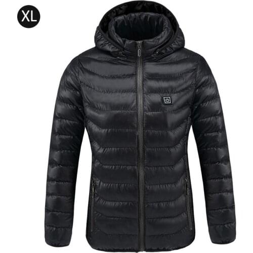 Outdoor Graphene Electric Heated Down Jacket USB Constant Temperature Heating Carbon Fiber Warm Winter Coat