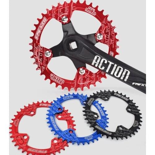Bicycle Crank 104BCD Round Shape Narrow Wide 32T/34T/36T/38T/40T/42T Chainring Bicycle Chainwheel Circle Single Plate jlrr